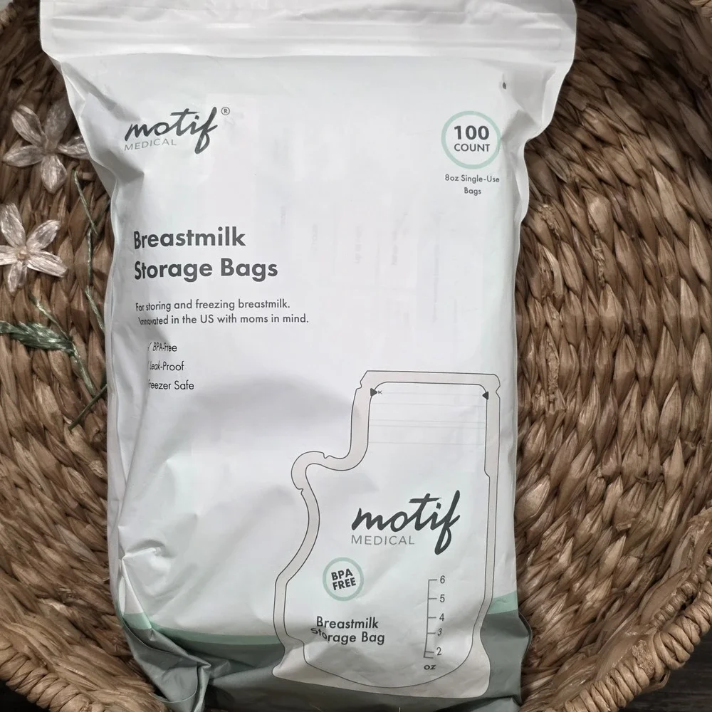 Motif Medical Breastmilk‎ 8 oz Single Use Storage Bags BPA Free 100 count NEW